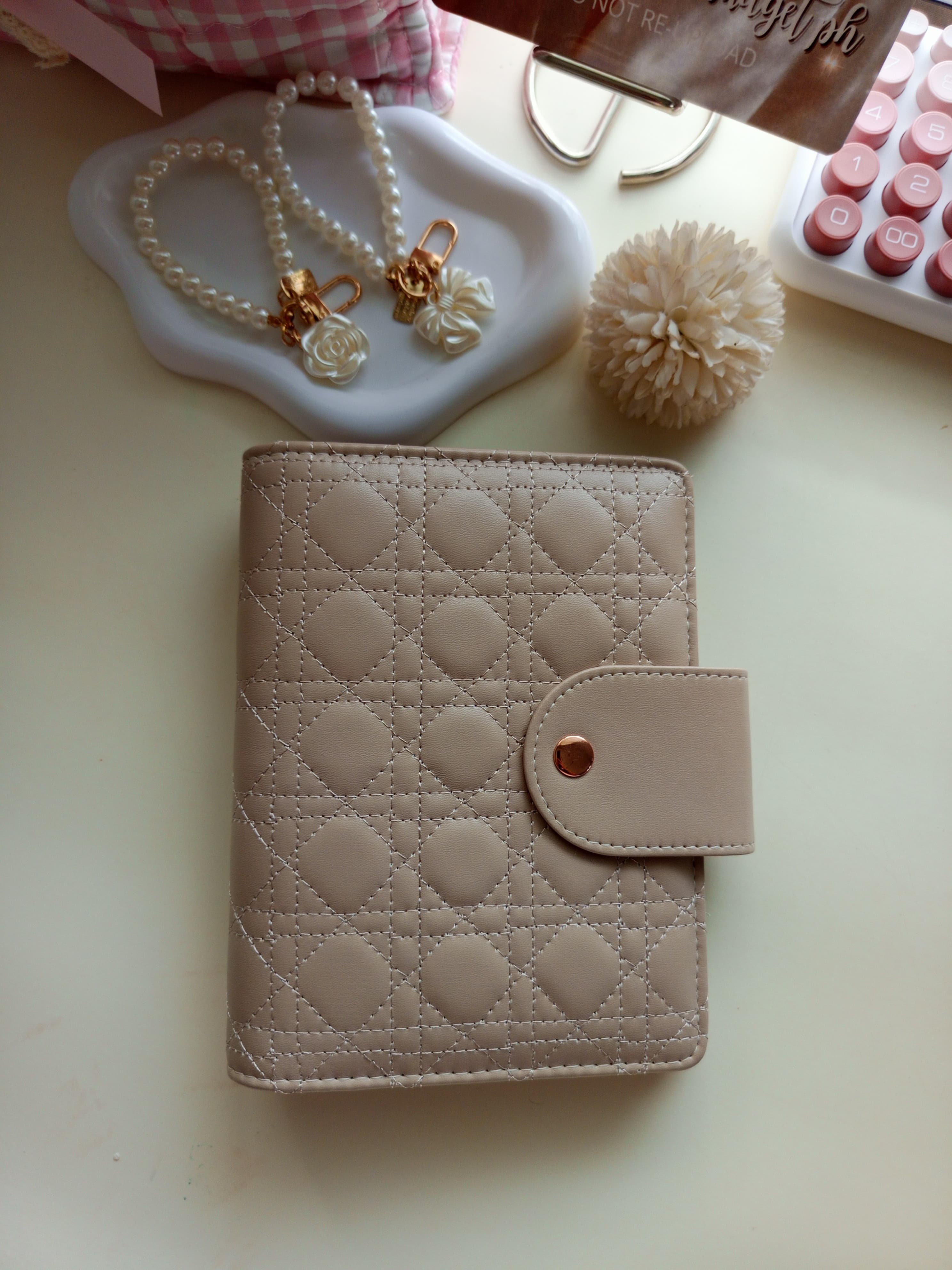 Pink Quilted Binder